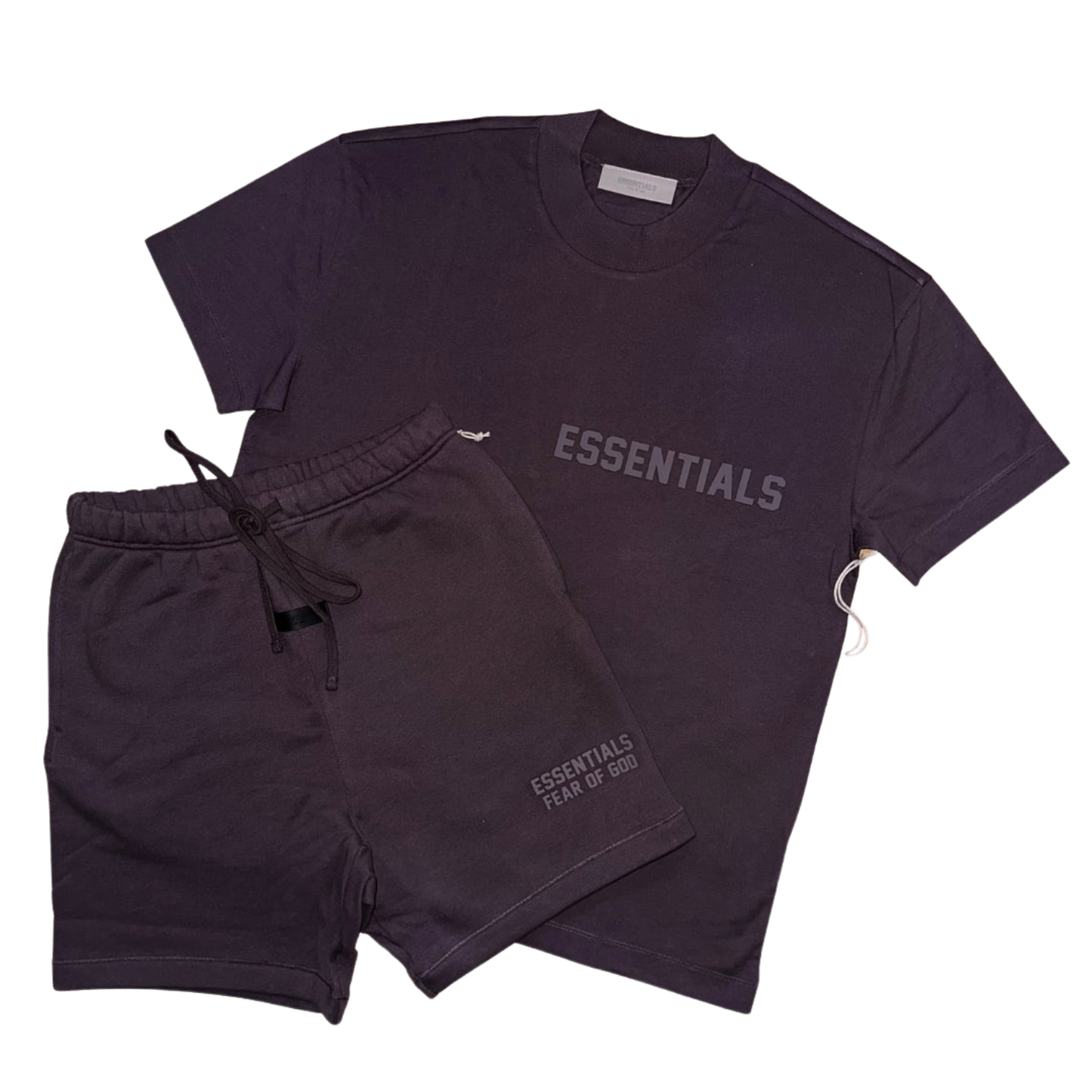 FEAR OF GOD ESSENTIALS PLUM SHORT SET (SS23)
