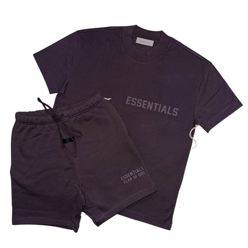 FEAR OF GOD ESSENTIALS PLUM SHORT SET (SS23)