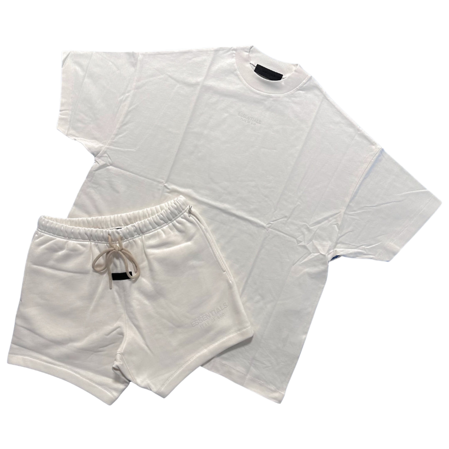 FEAR OF GOD ESSENTIALS CLOUD DANCER SHORT SET (FW23)