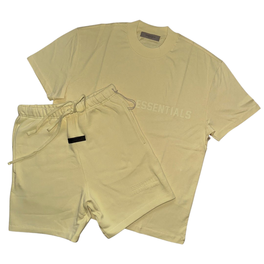 FEAR OF GOD ESSENTIALS CANARY SHORT SET (FW22)