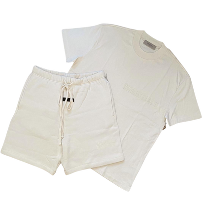 FEAR OF GOD ESSENTIALS CREAM / EGG SHELL SHORT SET (FW22)