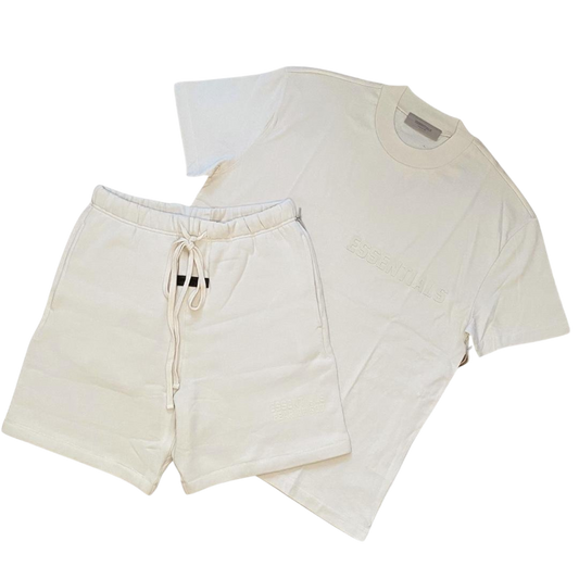 FEAR OF GOD ESSENTIALS CREAM / EGG SHELL SHORT SET (FW22)
