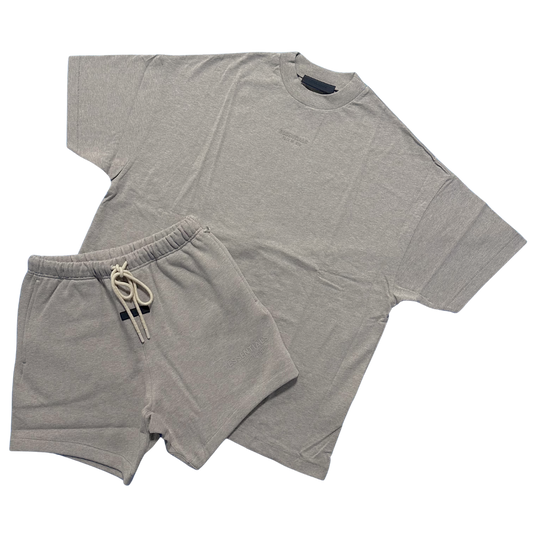 FEAR OF GOD ESSENTIALS CORE HEATHER SHORT SET (FW23)