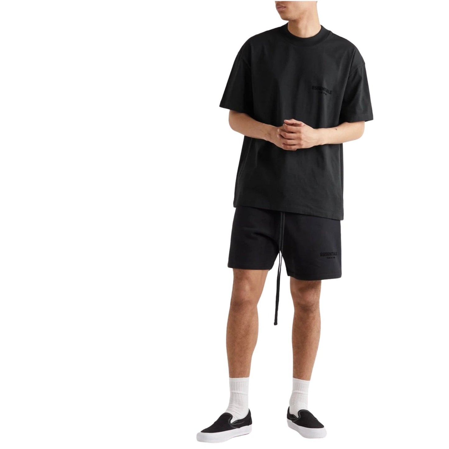 FEAR OF GOD ESSENTIALS BLACK SHORT SET (SS22)