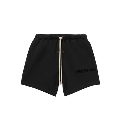 FEAR OF GOD ESSENTIALS JET BLACK ARCH LOGO SHORT SET (SS23)